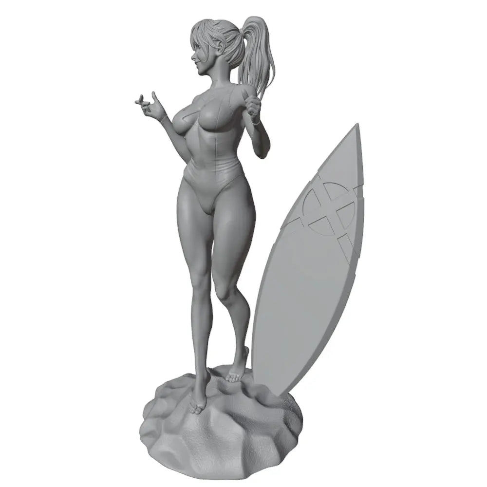 1/24 Fantasy Female Swordswoman, Resin Model Figure Kit, Unassembled and Unpainted