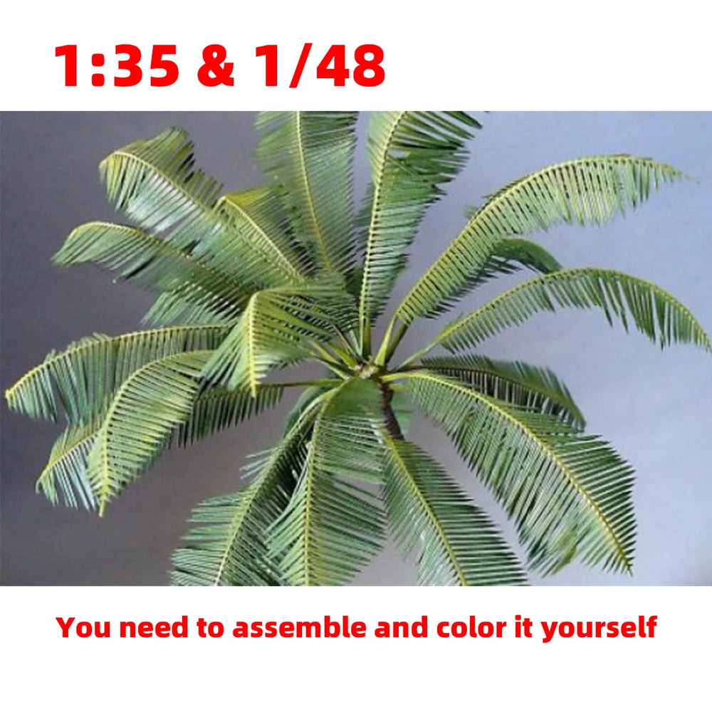 1/35 Coconut Palm Tree, Resin Model Accessory Kit, Wildlife Theme, Unpainted
