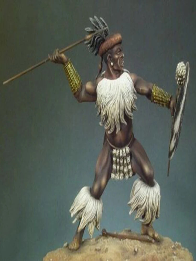 90mm Ancient Tribal Warrior, Resin Model Figure Kit, Unassembled and Unpainted