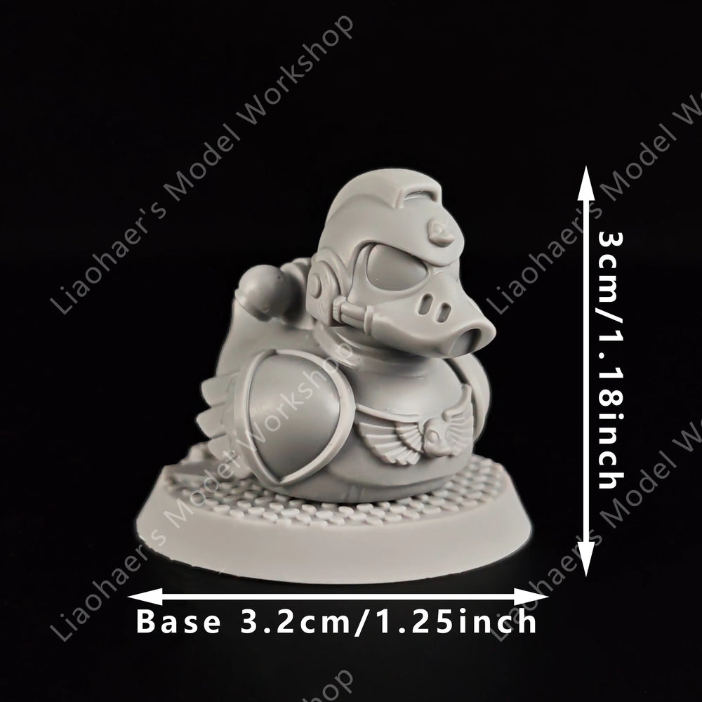 28mm Imperial Soldier Ducks, 6 Figures, Resin Model Figure Kit, Sci-Fi Theme, Unassembled and Unpainted