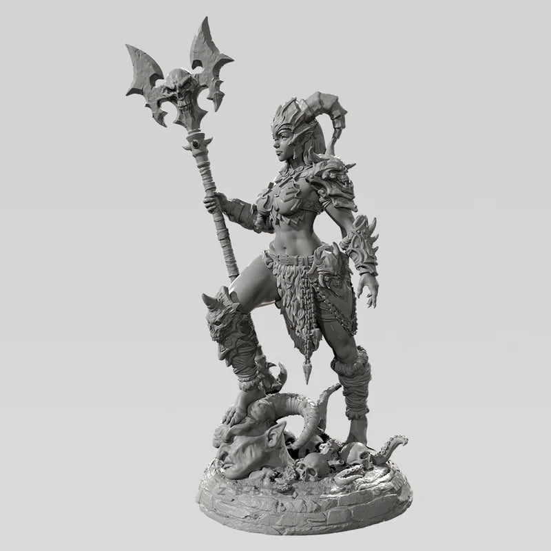 38mm Witch Warriors, 3 Figures, Resin Model Figure Kit, Fantasy Theme, Unassembled and Unpainted