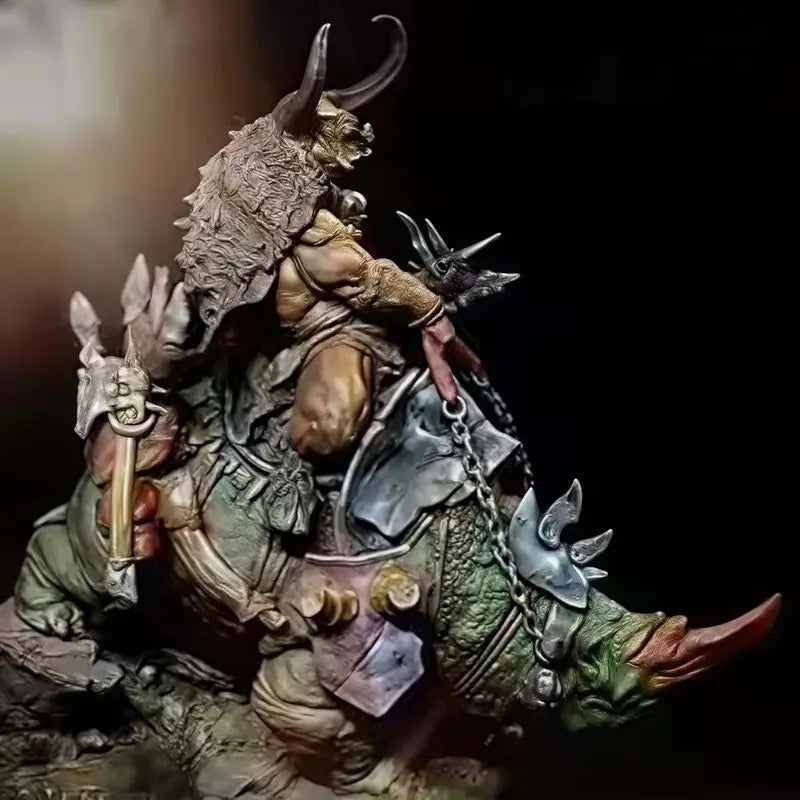 110mm Beast Warrior, Resin Model Figure Kit, Fantasy Theme, Unassembled and Unpainted
