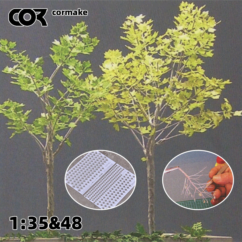 1/35 Sycamore Tree Set, Resin Model Terrain Kit, Wildlife Theme, Unpainted
