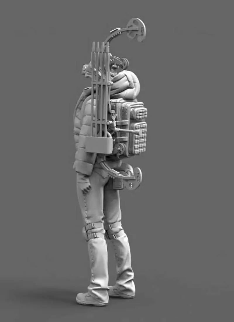 1/35 Modern Female Archer with Compound Bow, Resin Model Figure Kit, Fantasy Theme, Unassembled and Unpainted