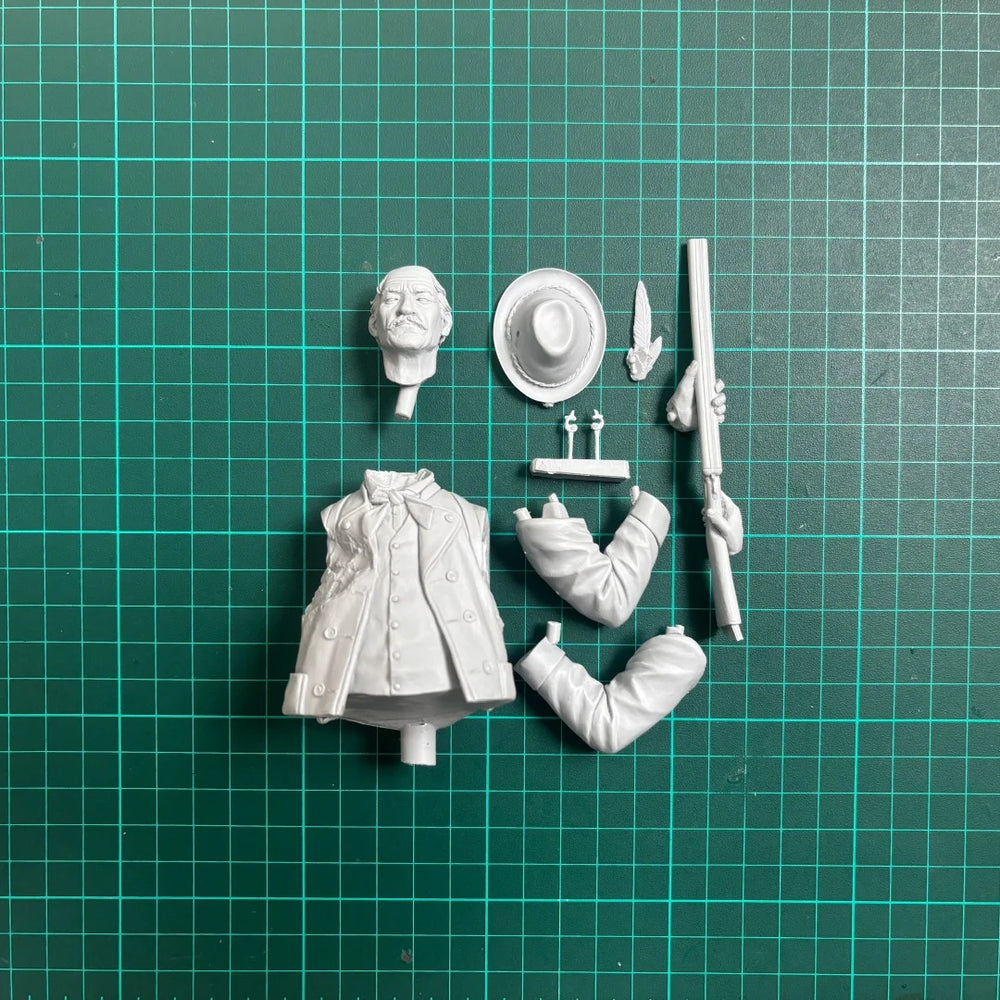 1/10 WWI Austrian Hunter, Resin Model Bust Kit, Unassembled and Unpainted