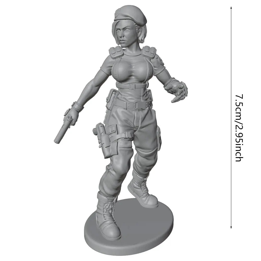 1/24 Modern Tactical Operator with Sidearm, Resin Model Figure Kit, Unassembled and Unpainted