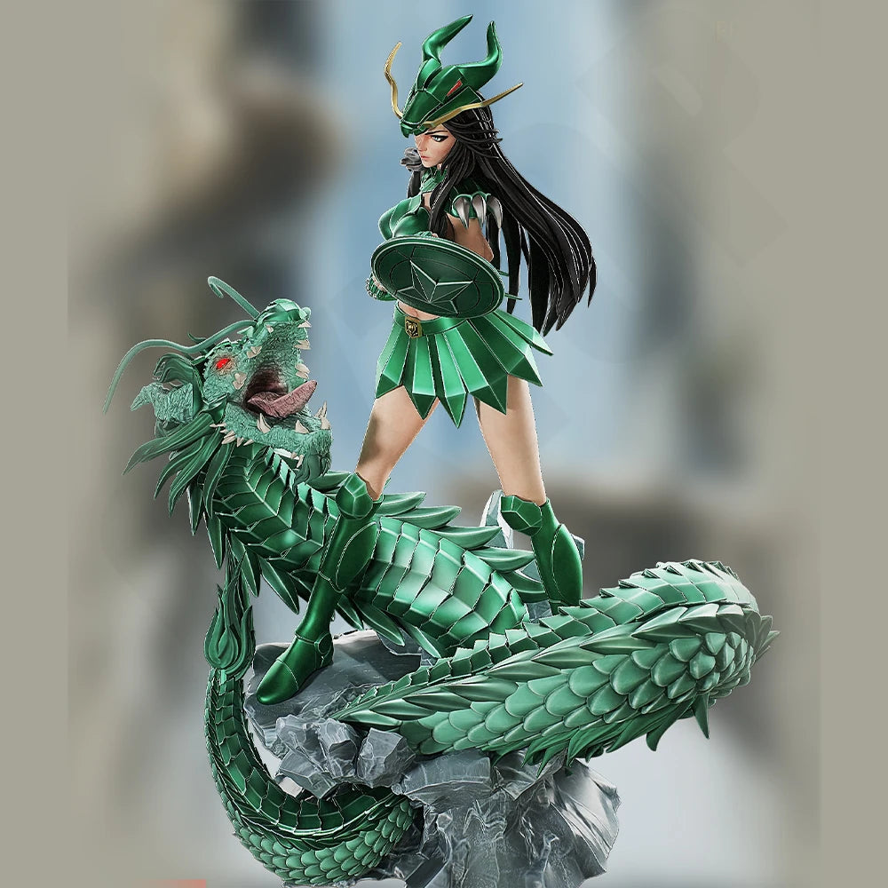 1/24 Azure Dragon Warrior, Resin Model Figure Kit, Fantasy Theme, Unassembled and Unpainted