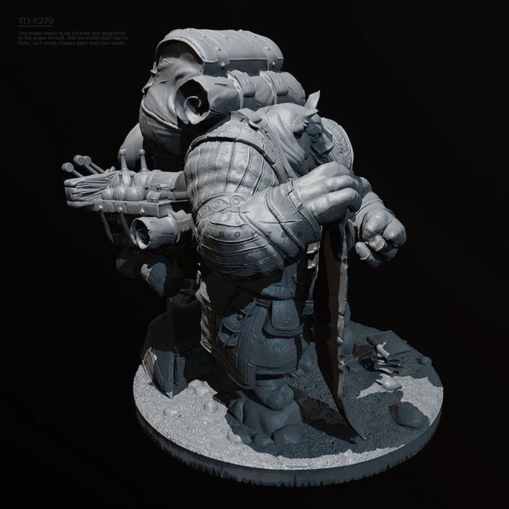 50mm Soldier, Resin Model Figure Kit, Sci-Fi Theme, Unassembled and Unpainted