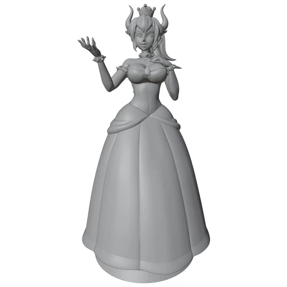 1/24 Demoness in Elegant Gown, Resin Model Figure Kit, Fantasy Theme, Unassembled and Unpainted