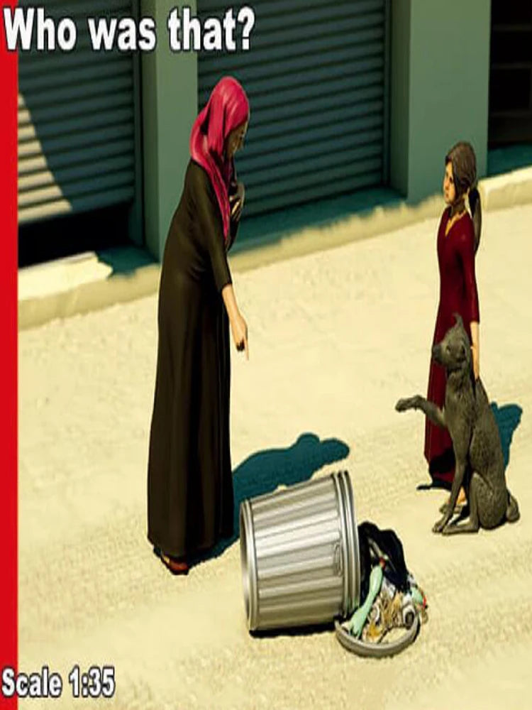 1/35 Modern Iraqi Civilians, 4 Figures, Resin Model Figure Kit, Unassembled and Unpainted