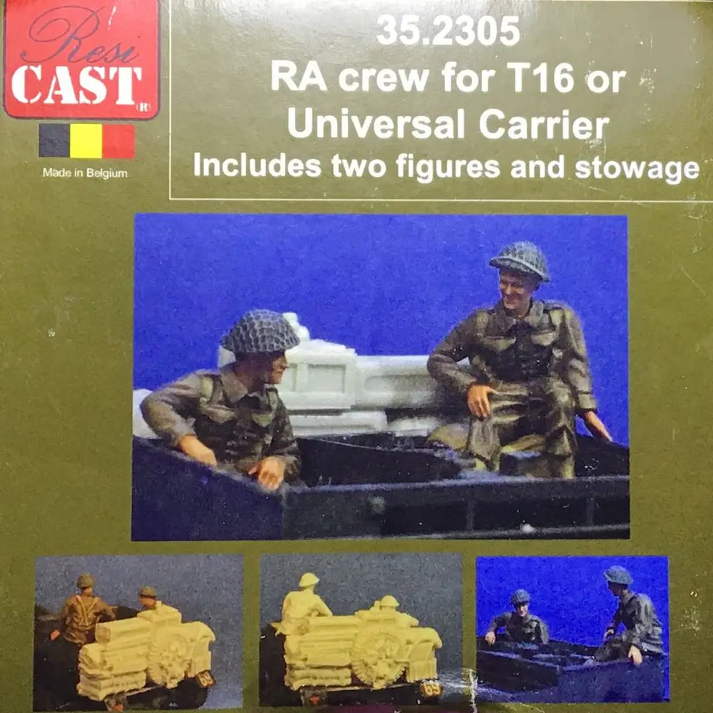 1/35 WWII British Royal Artillery Crew, 2 Figures, Resin Model Figure Kit, Unassembled and Unpainted