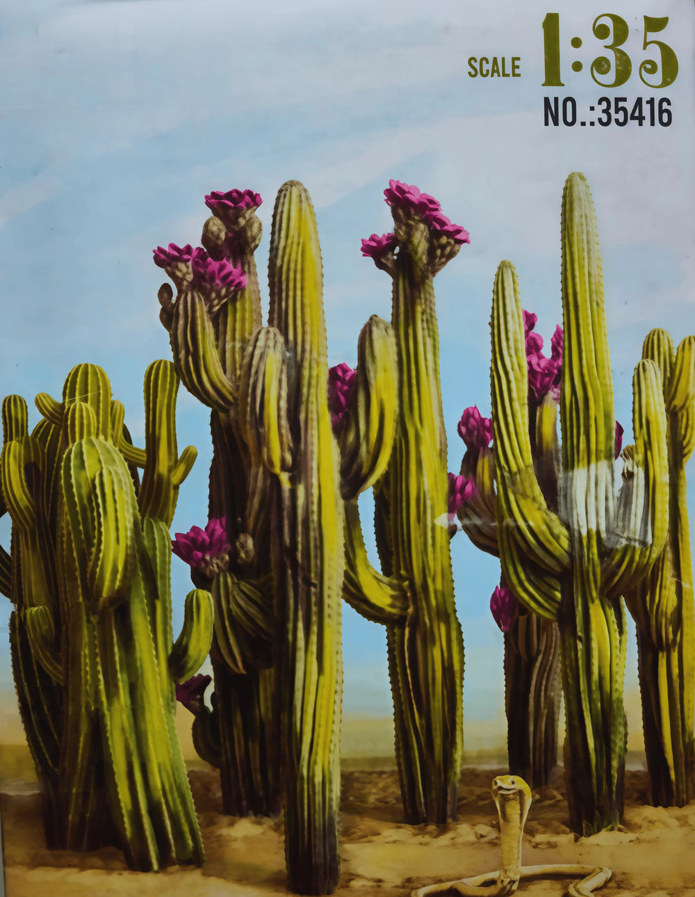 1/35 Desert Cactus Landscape, Resin Model Terrain Kit, Unpainted