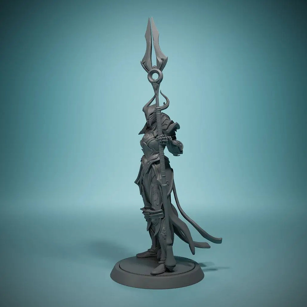 32mm Celestial Realm Guardians, 2 Figures, Resin Model Figure Kit, Fantasy Theme, Unassembled and Unpainted