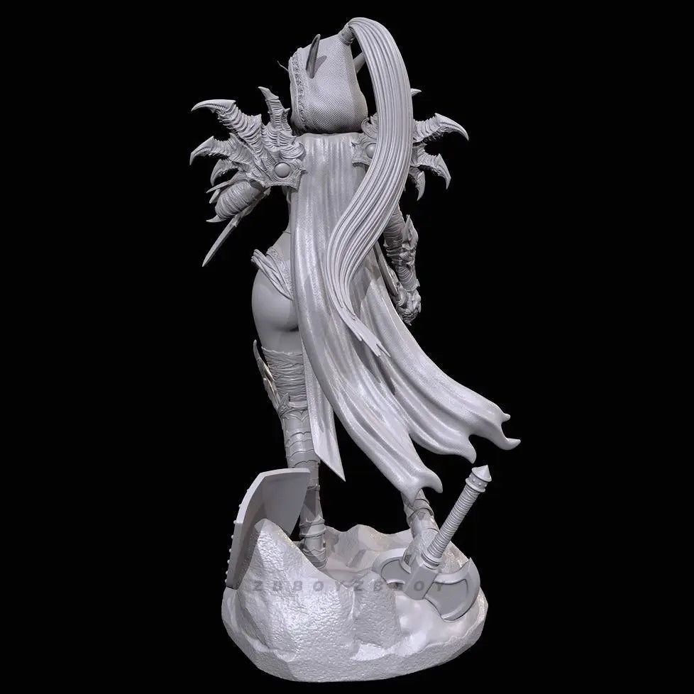 38mm Dark Elf Assassin, Resin Model Figure Kit, Fantasy Theme, Unassembled and Unpainted