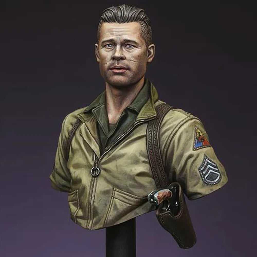 1/16 WWII US Tank Commander, Resin Model Bust Kit, Unassembled and Unpainted