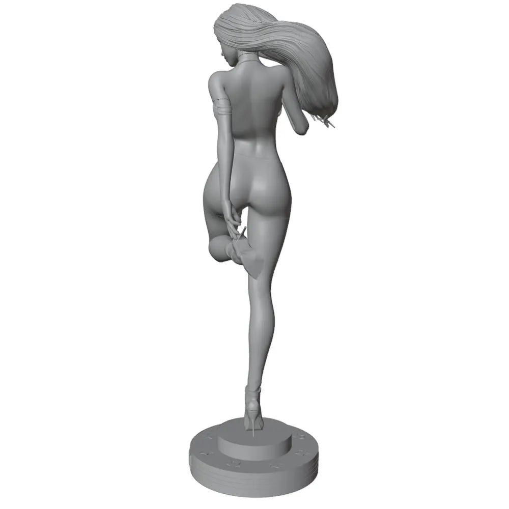 75mm Pin-up Woman, Resin Model Figure Kit, Unassembled and Unpainted