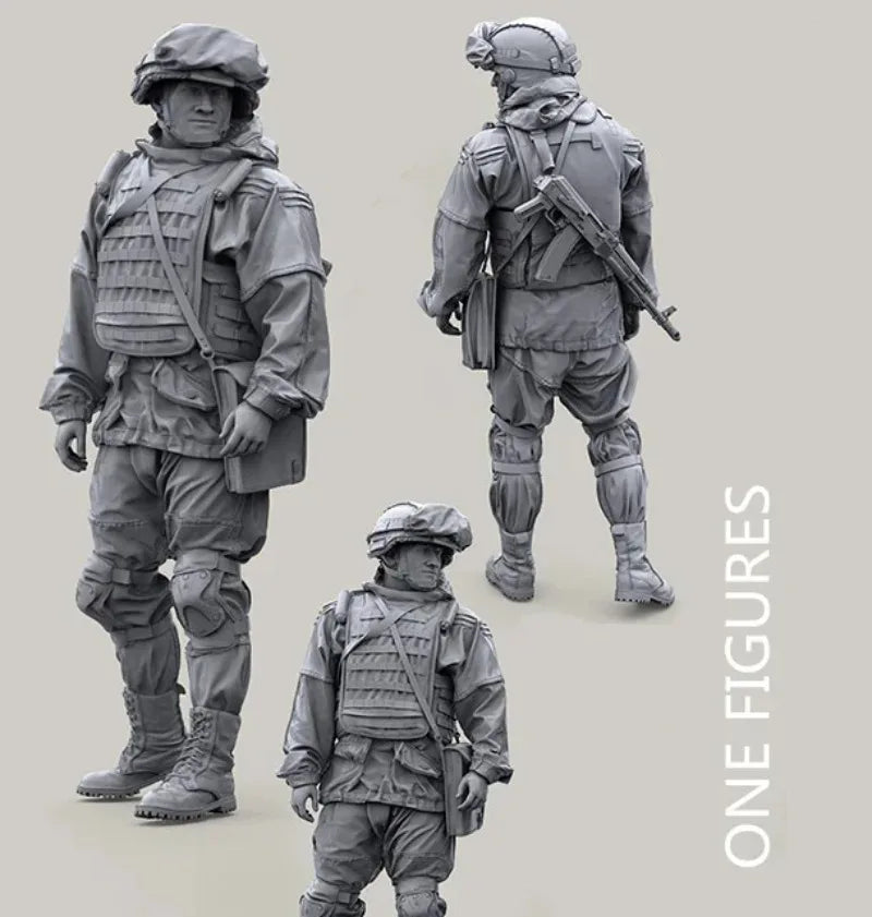 1/35 Modern Russian Army Mortar Crew, 3 Figures, Resin Model Figure Kit, Unassembled and Unpainted