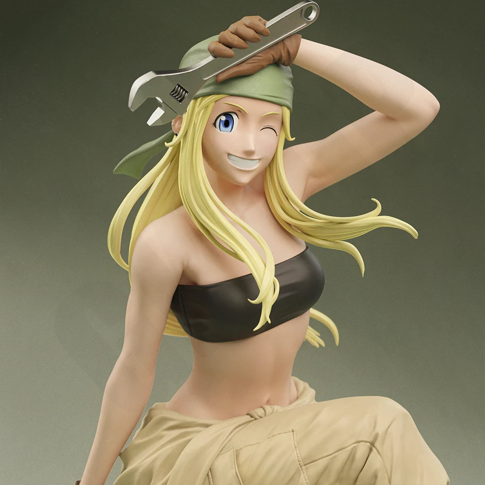 1/24 Modern Female Mechanic, Resin Model Figure Kit, Unassembled and Unpainted