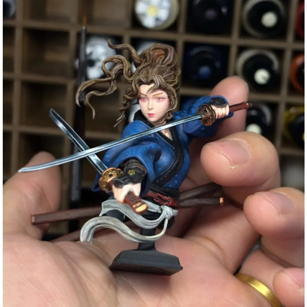 Samurai Princess Warrior, Resin Model Bust Kit, Fantasy Theme, Unassembled and Unpainted