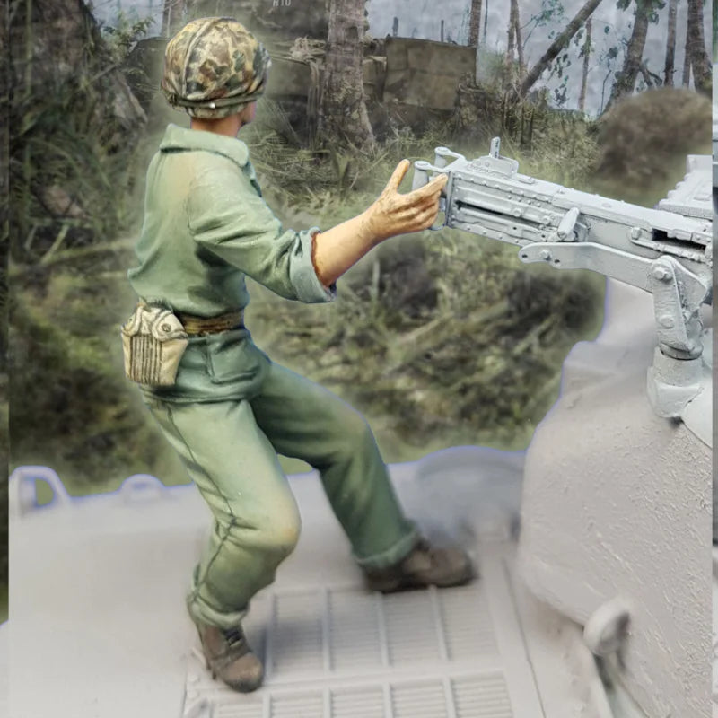1/35 WWII US Marine Corps, Resin Model Figure Kit, Unassembled and Unpainted