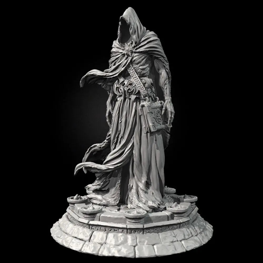 50mm Undead Sorcerer, Resin Model Figure Kit, Fantasy Theme, Unassembled and Unpainted