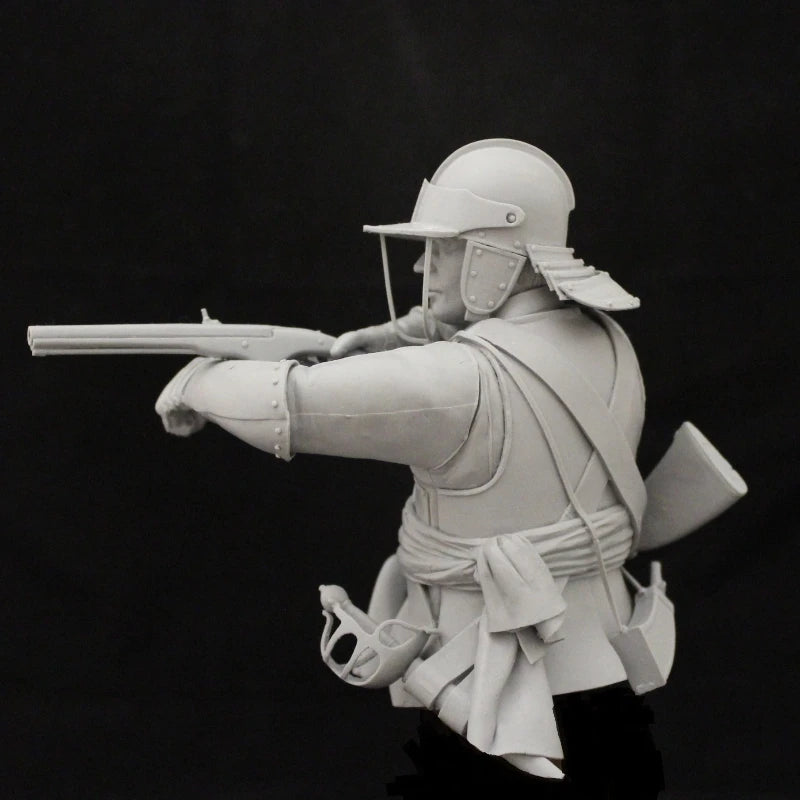 1/10 Victorian British Colonial Soldier, Resin Model Bust Kit, Military Theme, Unassembled and Unpainted
