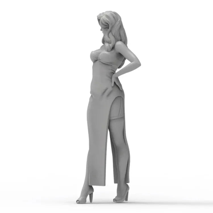 1/24 Modern Female Character, Resin Model Figure Kit, Unassembled and Unpainted