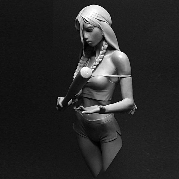 Female Athletic, Resin Model Bust Kit, Unassembled and Unpainted