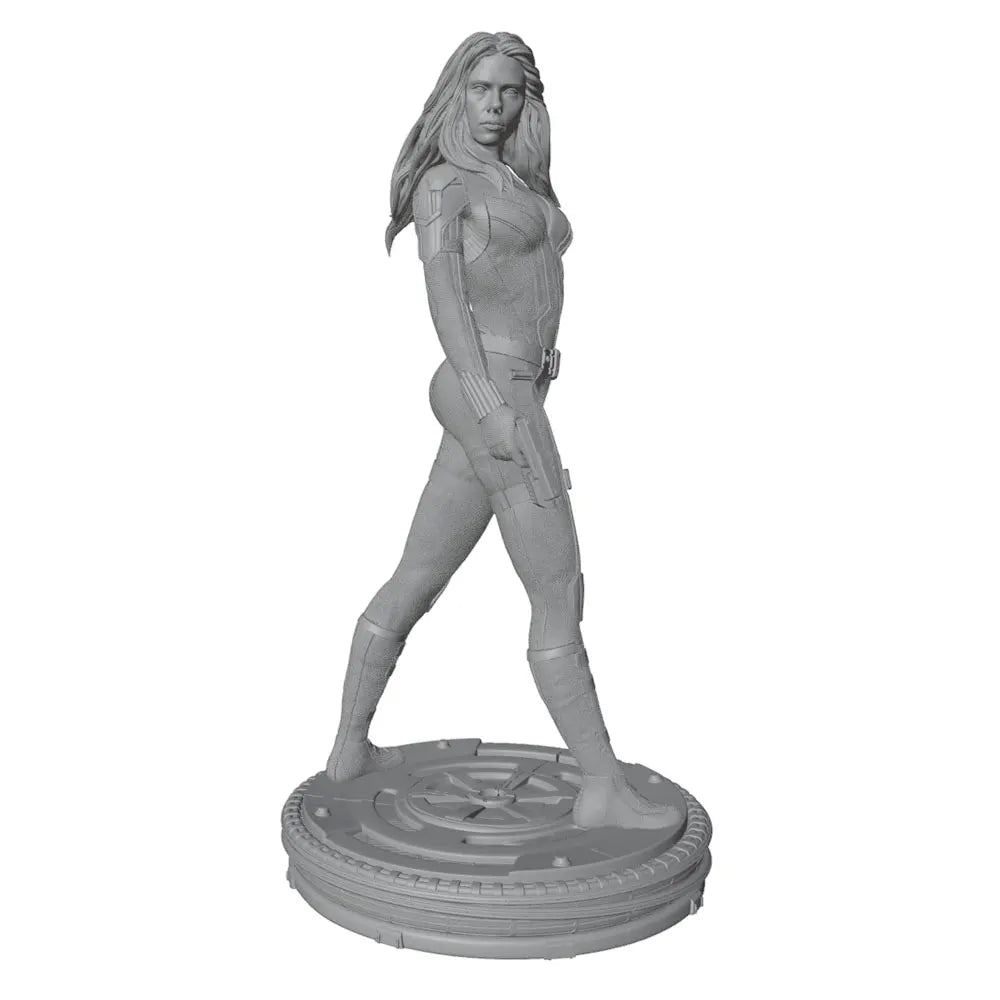 75mm Female Agent Commando, Resin Model Figure Kit, Sci-Fi Theme, Unassembled and Unpainted