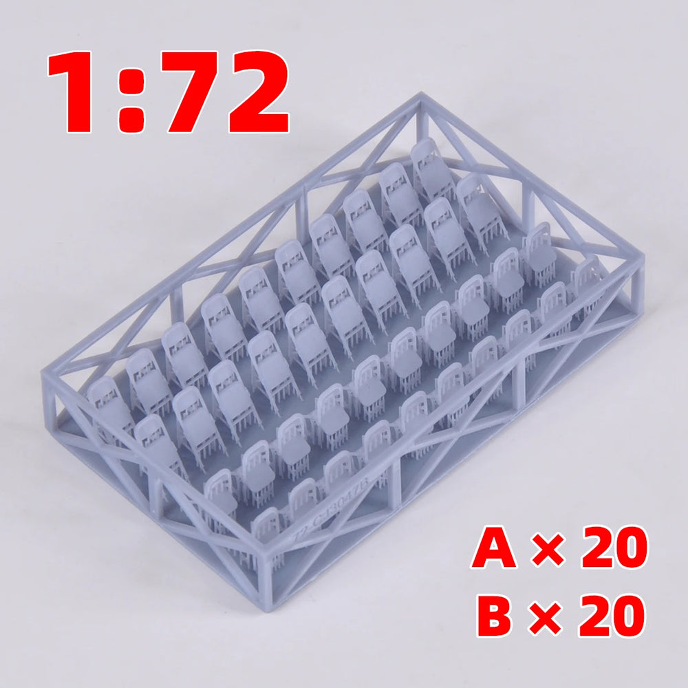 1/35 Chairs & Stools, Resin Model Accessory Kit, Military Theme, Unpainted