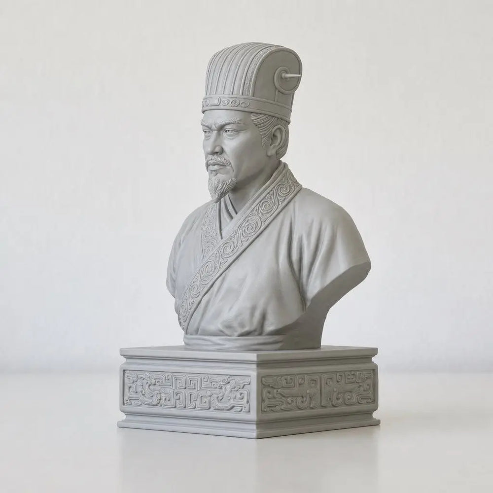 Ancient Chinese Strategist Busts, 3 Figures, Resin Model Bust Kit, Unassembled and Unpainted