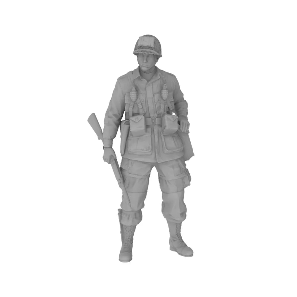 75mm WWI British Soldier, 5 Figures, Resin Model Figure Kit, Unassembled and Unpainted
