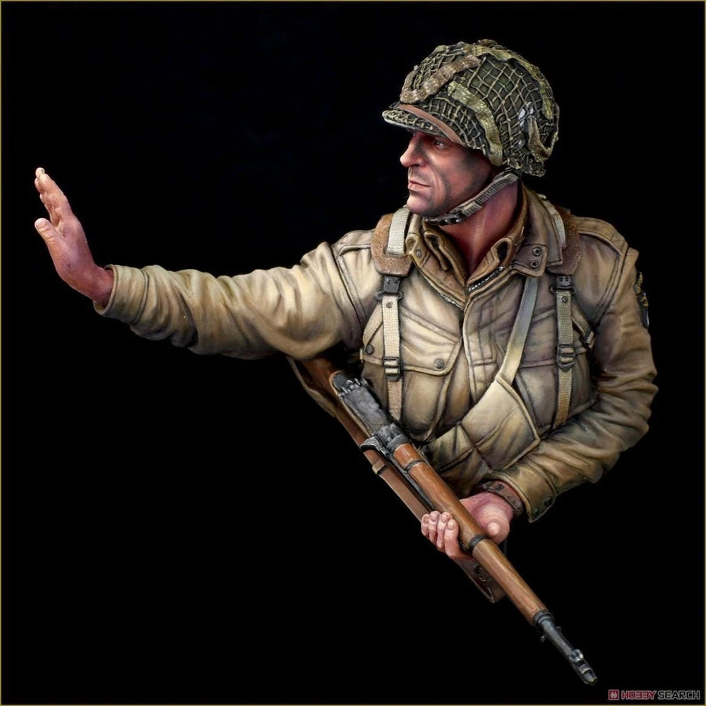 1/10 WWII U.S. Airborne Soldier, Resin Model Figure Kit, Unassembled and Unpainted