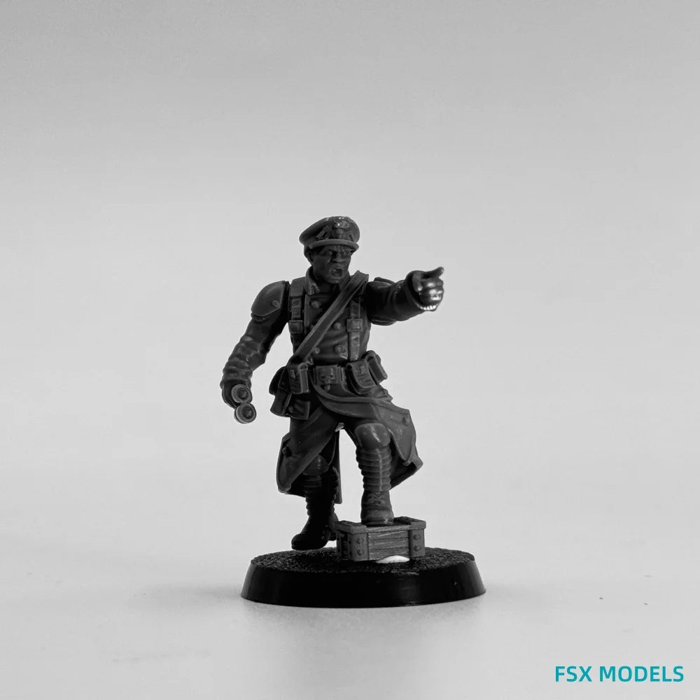 32mm Grim Guard Battlefront, 12 Figures, Resin Model Figure Kit, Fantasy Theme, Unassembled and Unpainted