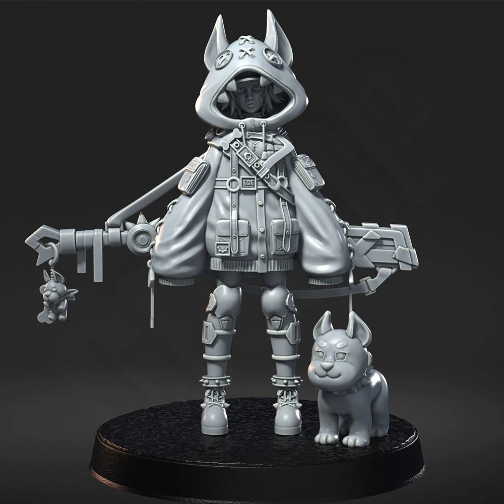 1/24 Tactical Demon Warrior, 3 Figures, Resin Model Figure Kit, Fantasy Theme, Unassembled and Unpainted