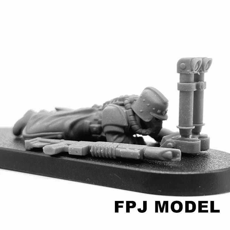 28mm Guard Decimators Squad, 48 Figures, Resin Model Figure Kit, Sci-Fi Theme, Unassembled and Unpainted