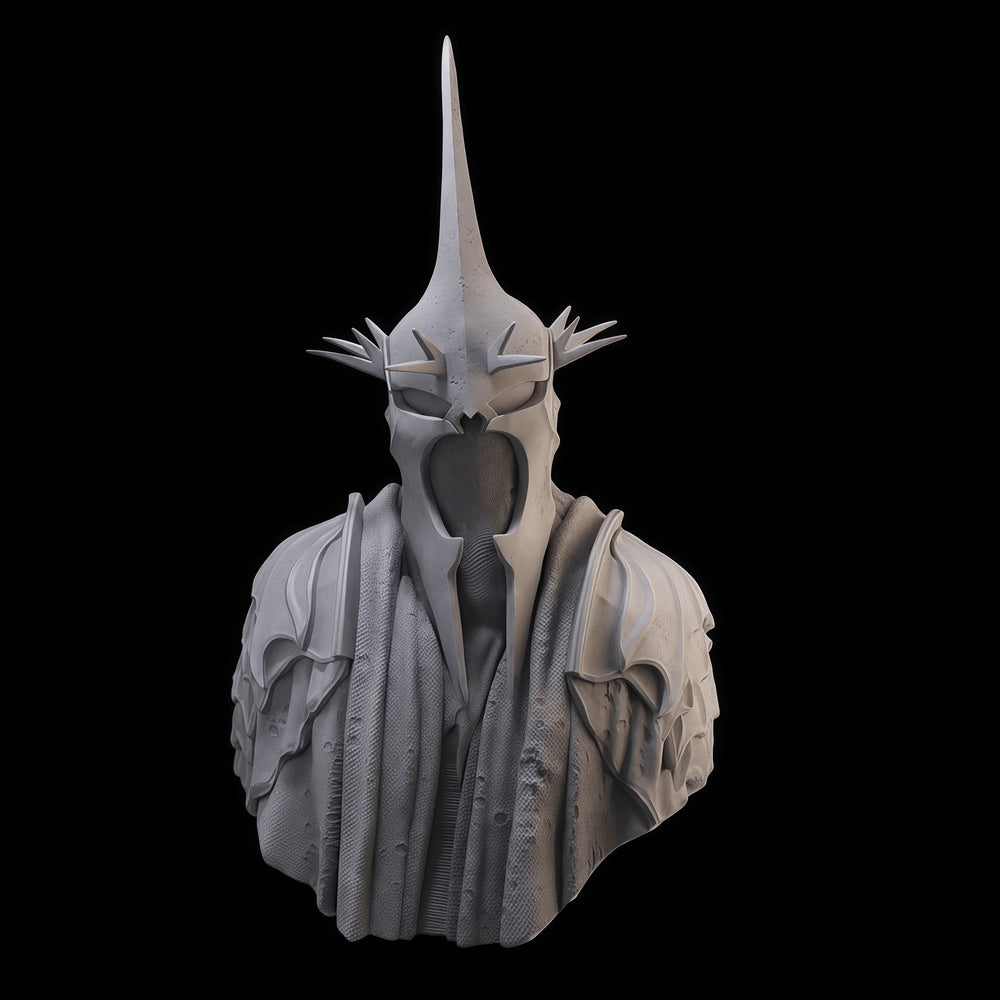 80mm Necromancer, Resin Model Figure Kit, Fantasy Theme, Unassembled and Unpainted