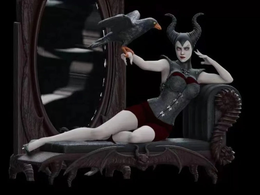 1/24 Maleficent, Resin Model Figure Kit, Fantasy Theme, Unassembled and Unpainted