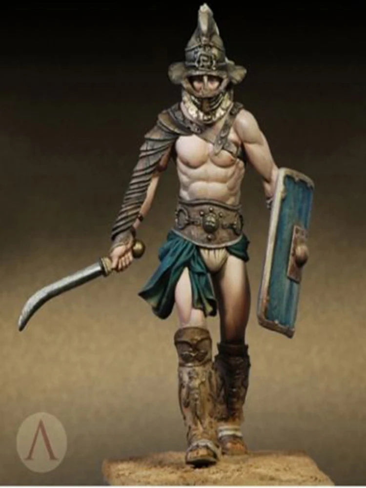 75mm Ancient Thracian Gladiator, Resin Model Figure Kit, Unassembled and Unpainted
