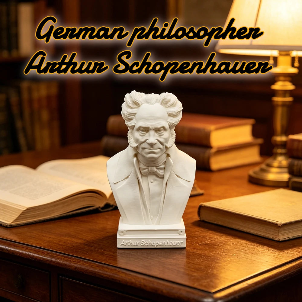 250mm Arthur Schopenhauer, Resin Model Bust Kit, Historical Theme, Unassembled and Unpainted