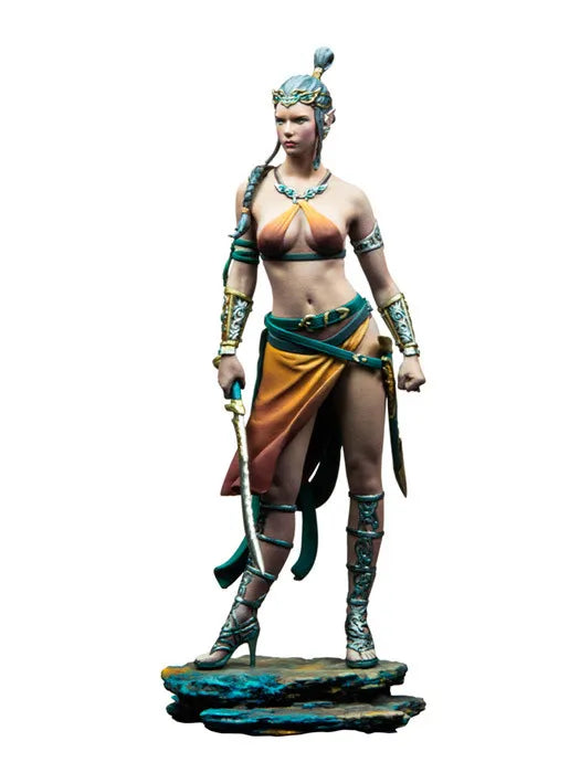 1/32 Female Elf Warrior, Resin Model Figure Kit, Fantasy Theme, Unassembled and Unpainted