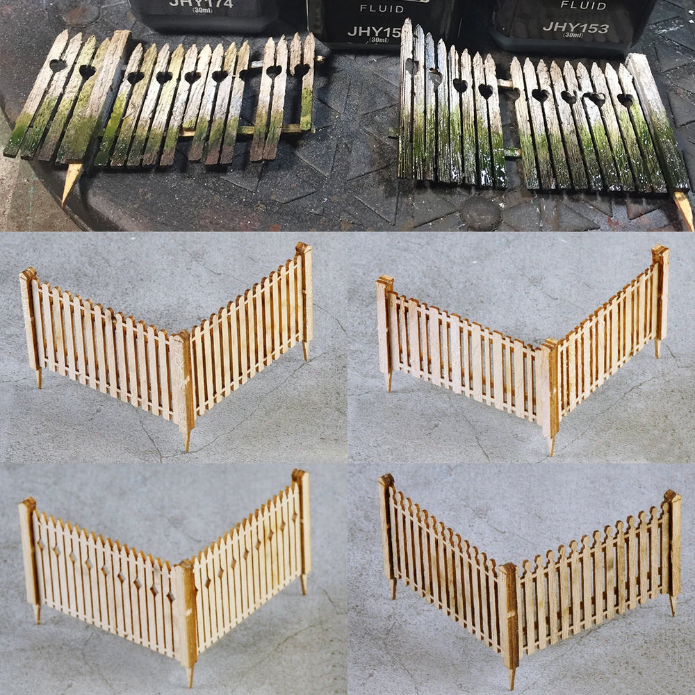 1/35 WWII Hedge Fence & Corral, Resin Model Terrain Kit, Unpainted