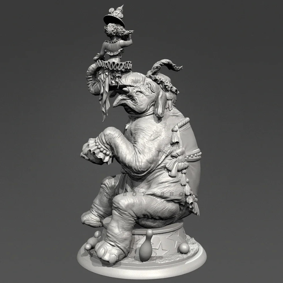 115mm Circus Performers, 4 Figures, Resin Model Figure Kit, Historical Theme, Unassembled and Unpainted