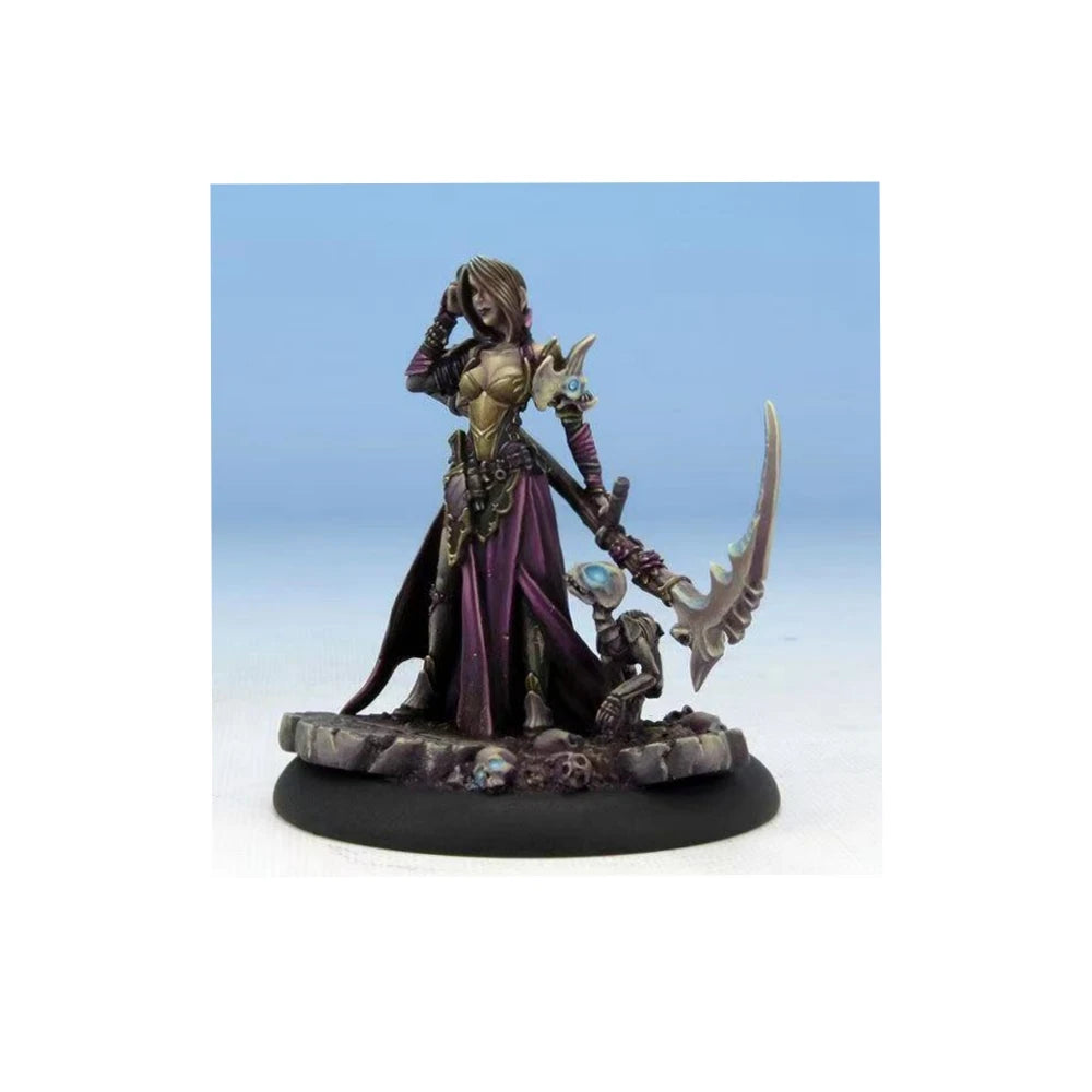 Female Dark Elf Necromancer, Resin Model Figure Kit, Fantasy Theme, Unassembled and Unpainted