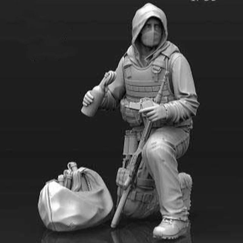 1/35 Modern Tactical Undercover Agent, Resin Model Figure Kit, Unassembled and Unpainted