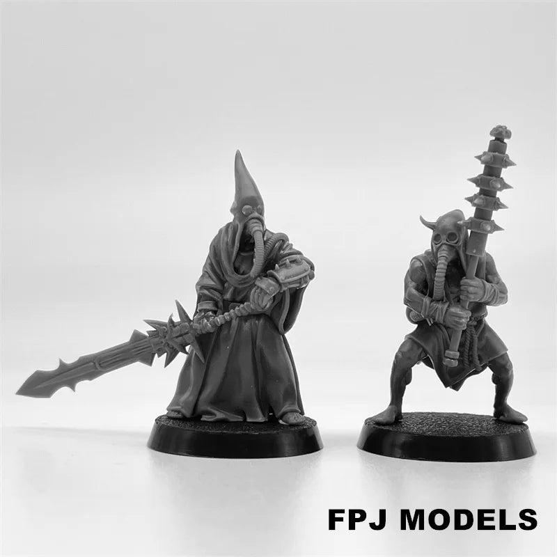 28mm Corrupted Guard Fanatics, 20 Figures, Resin Model Figure Kit, Fantasy Theme, Unassembled and Unpainted