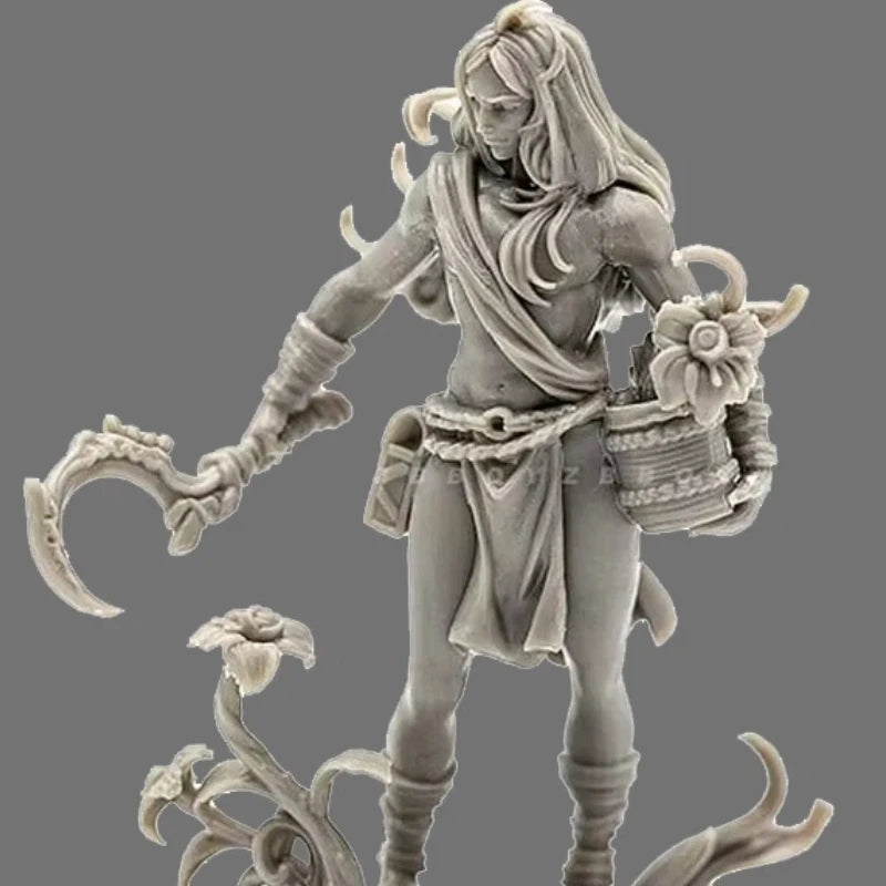 38mm Warrior Princess, Resin Model Figure Kit, Fantasy Theme, Unassembled and Unpainted
