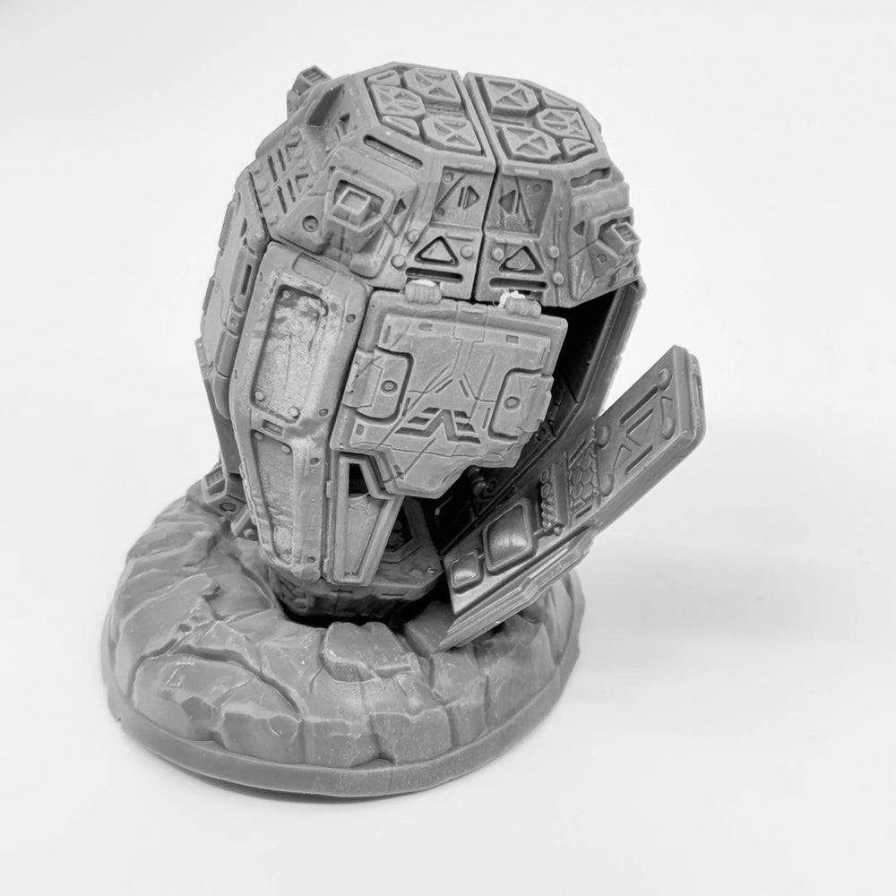 Vaskar Drop Pod, Resin Model Vehicle Kit, Sci-Fi Theme, Unassembled and Unpainted