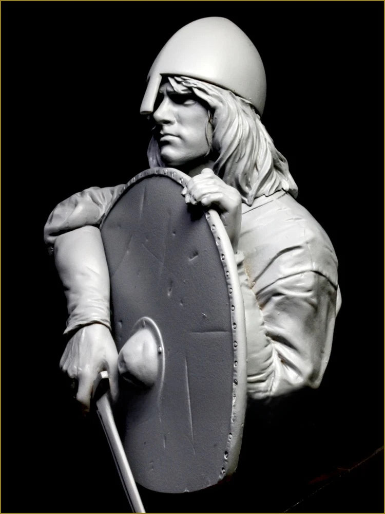 1/10 Ancient Northman Warrior, Resin Model Bust Kit, Unassembled and Unpainted