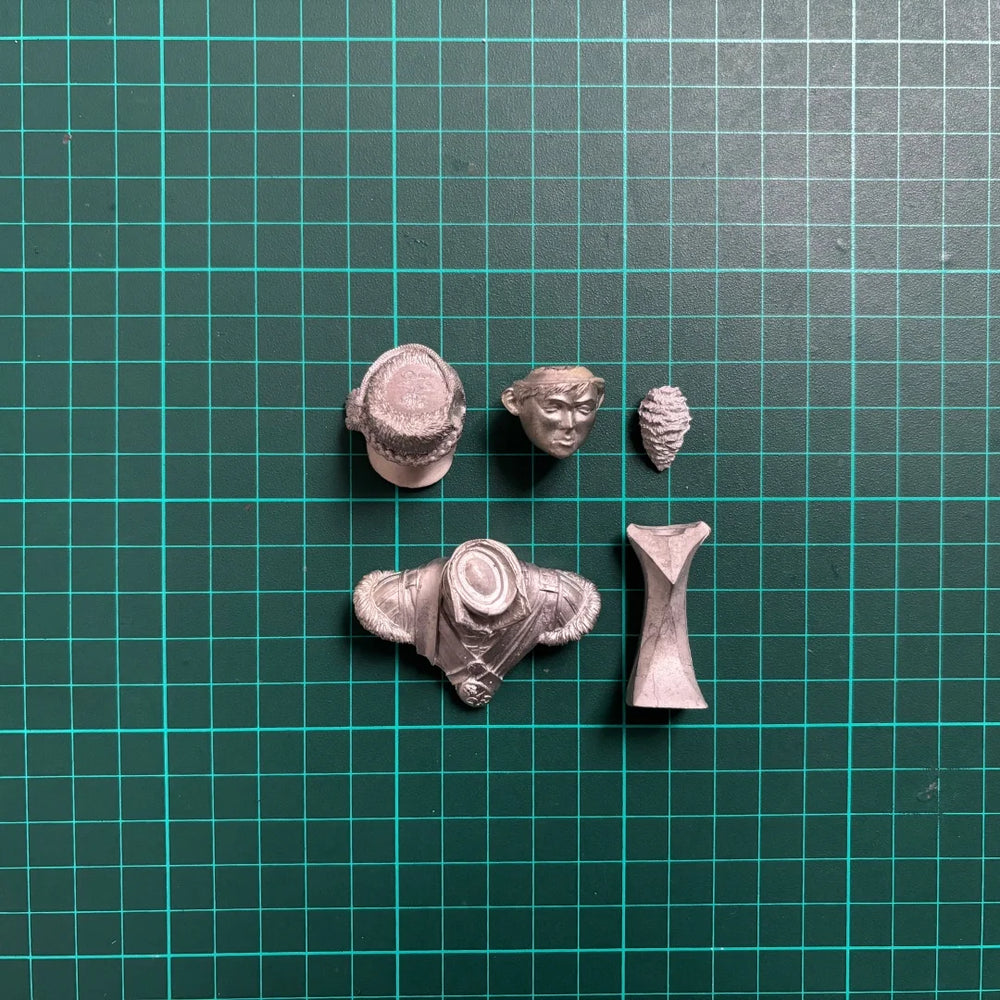 1/10 Napoleonic 18th Century Welsh Infantry Drummer, Resin Model Bust Kit, Unassembled and Unpainted